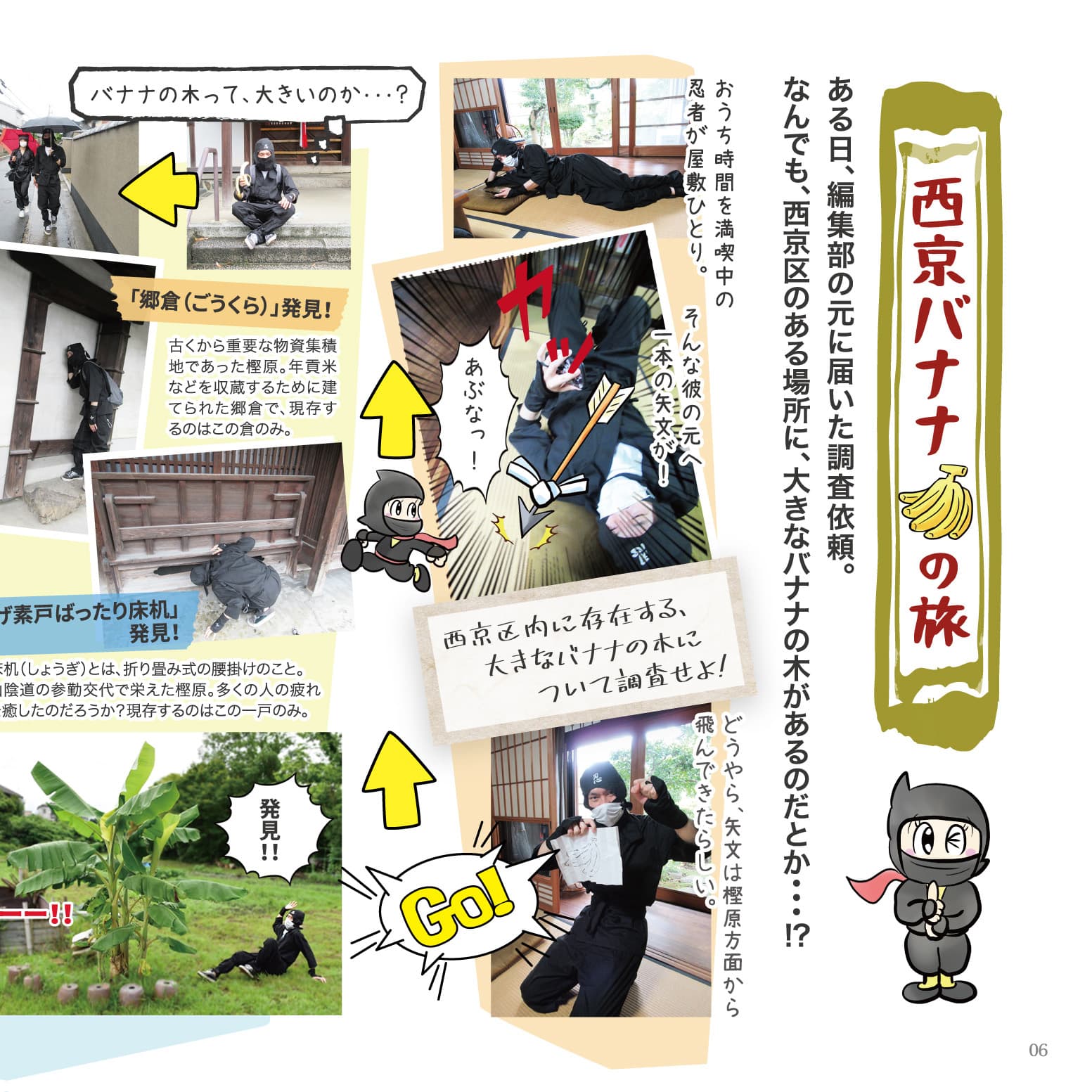 P.6-7 西京バナナの旅のイメージ