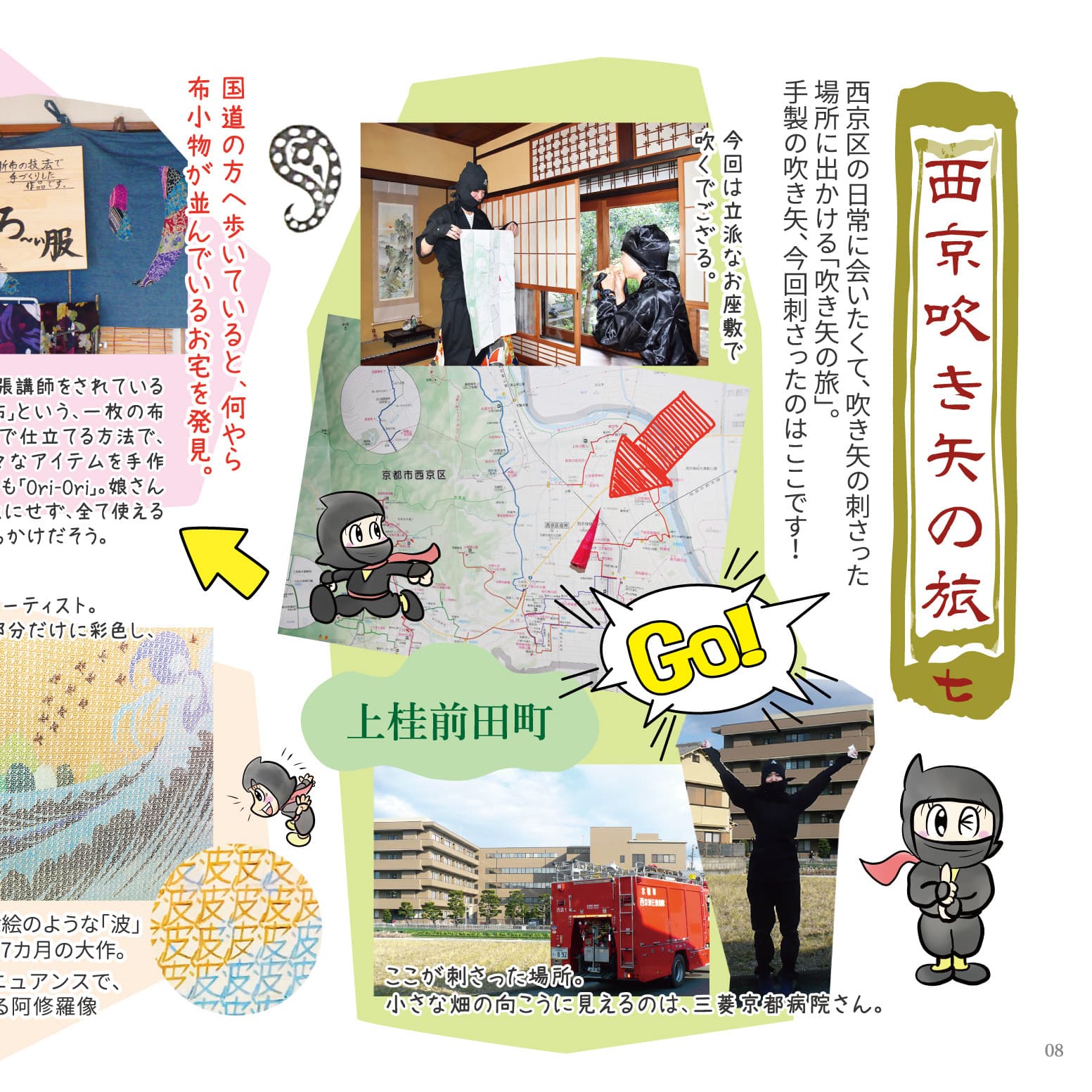 P.8-9 西京吹き矢の旅のイメージ
